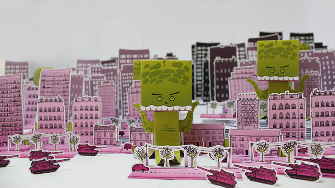 Papertoy frome outer space